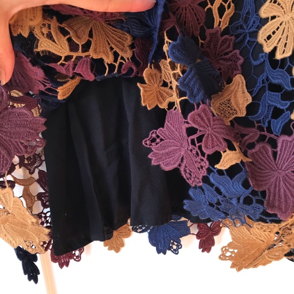 ASTR Lace Crochet Mini Dress Small - Picture 7 of 8